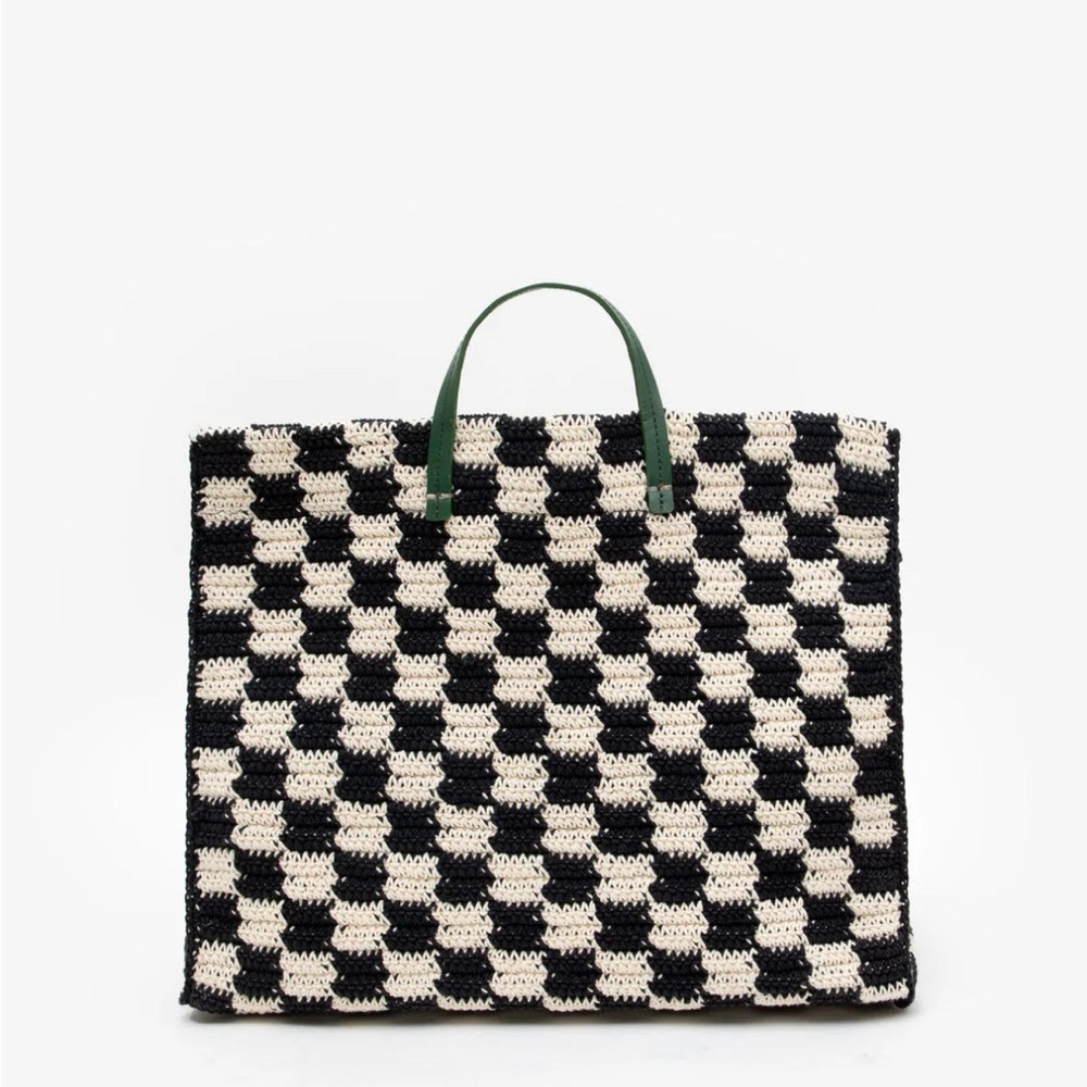 Clare V Summer Simple Checkered Tote Bag - new with tags